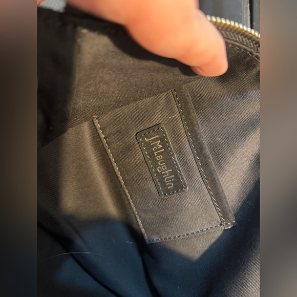 J. McLaughlin Black Suede with sequence tassel clutch - Picture 4 of 4